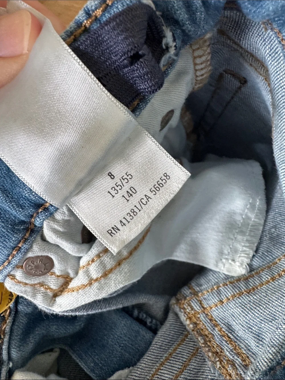 Ralph Lauren Light Blue Distressed Skinny Jeans